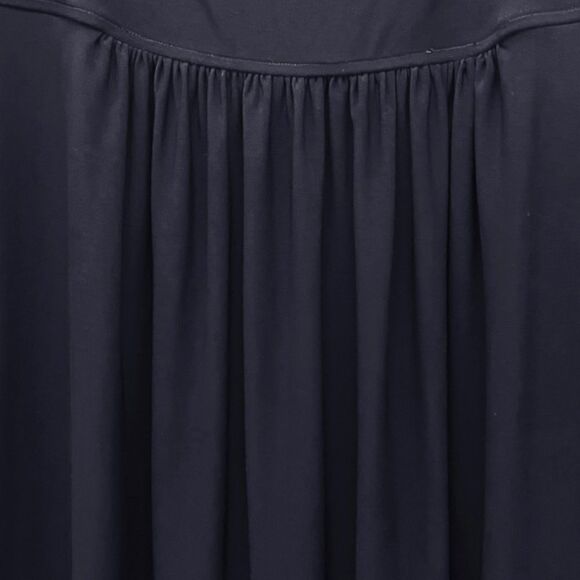 Norma Kamali Dress Size XL Scoop Neck Empire Waist Black Stretch Jersey Knit - Picture 7 of 11